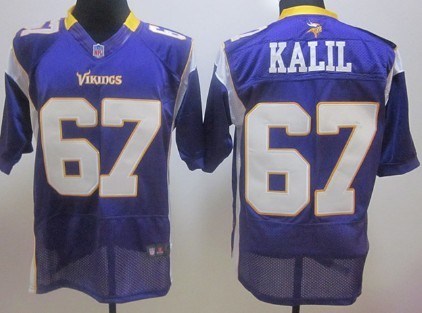 Nike Elite Jersey Minnesota Vikings 67 Matt Kalil Purple